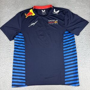 Men's Castore Sergio Perez #11 Navy Red Bull Racing 2024 Driver T-Shirt‎ Size Xl